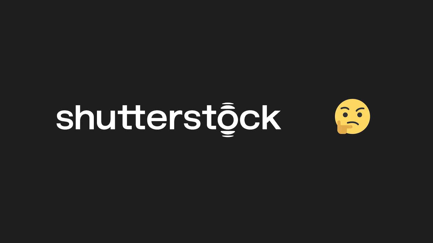 Shutterstockのロゴと絵文字。